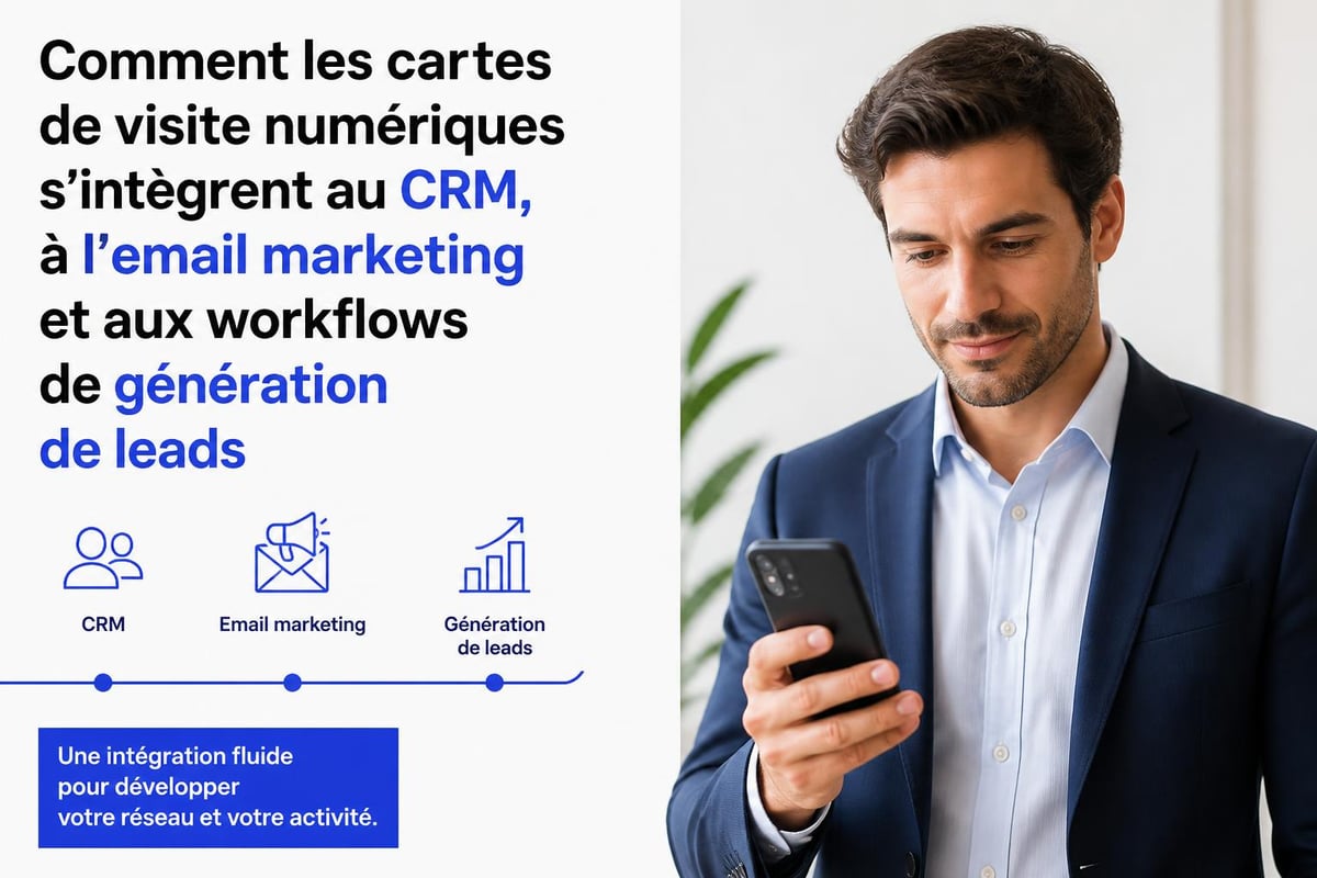Stratégie marketing avec cartes de visite numériques