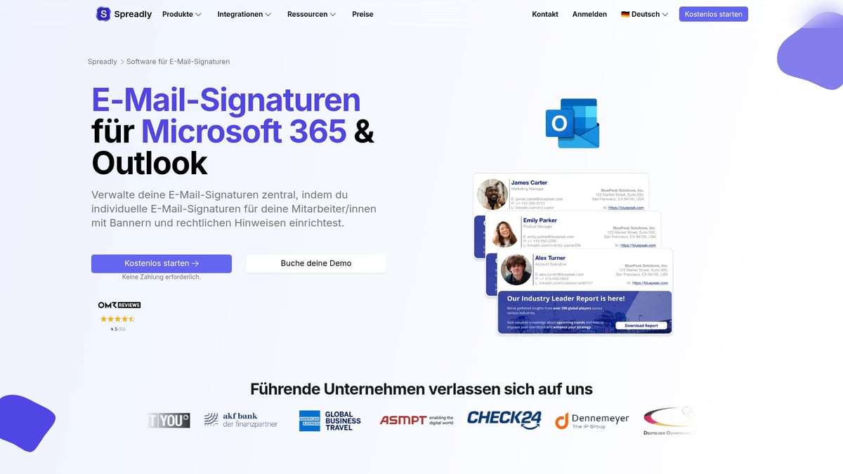 Outlook Signatur Hinzufügen Leitfaden 2025: Schritt-für-Schritt Guide - Spreadly GmbH: Zentrale E-Mail-Signaturverwaltung für Unternehmen