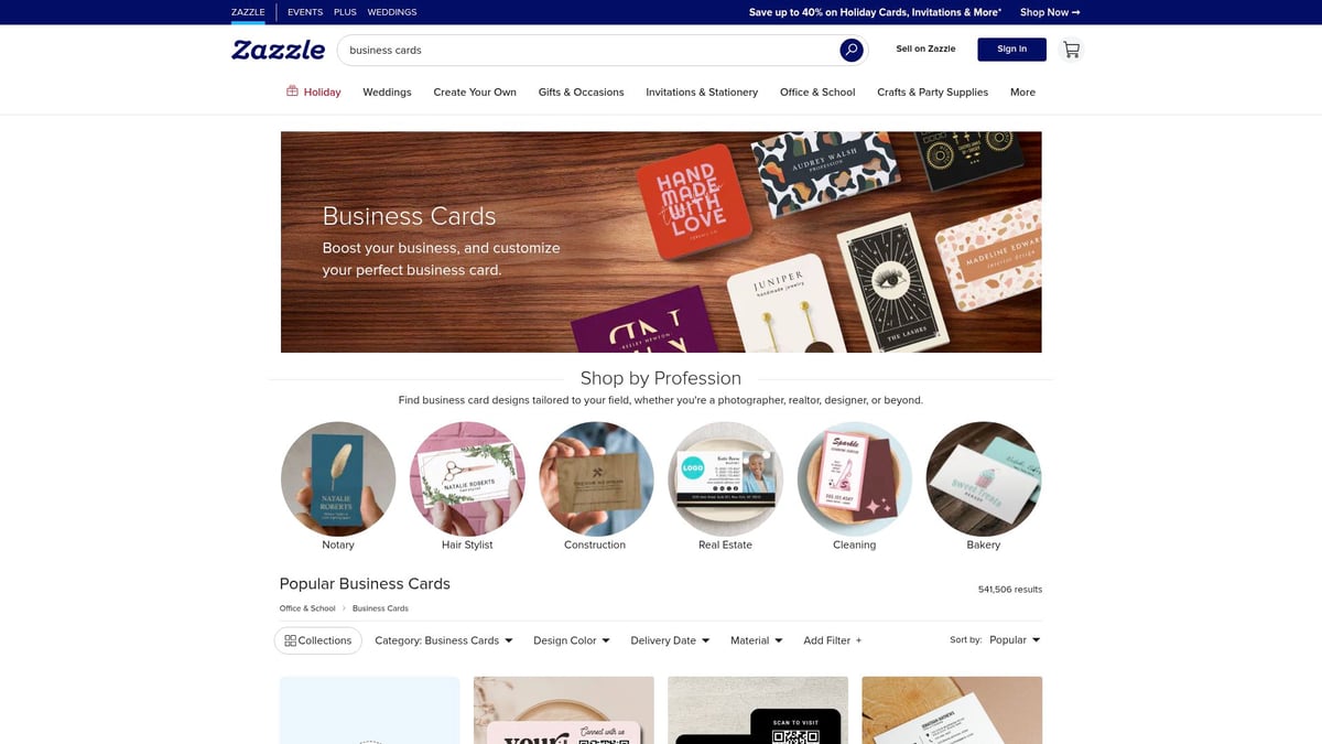 Top 8 Best Business Cards to Elevate Your Brand in 2026 - Zazzle Custom Business Cards