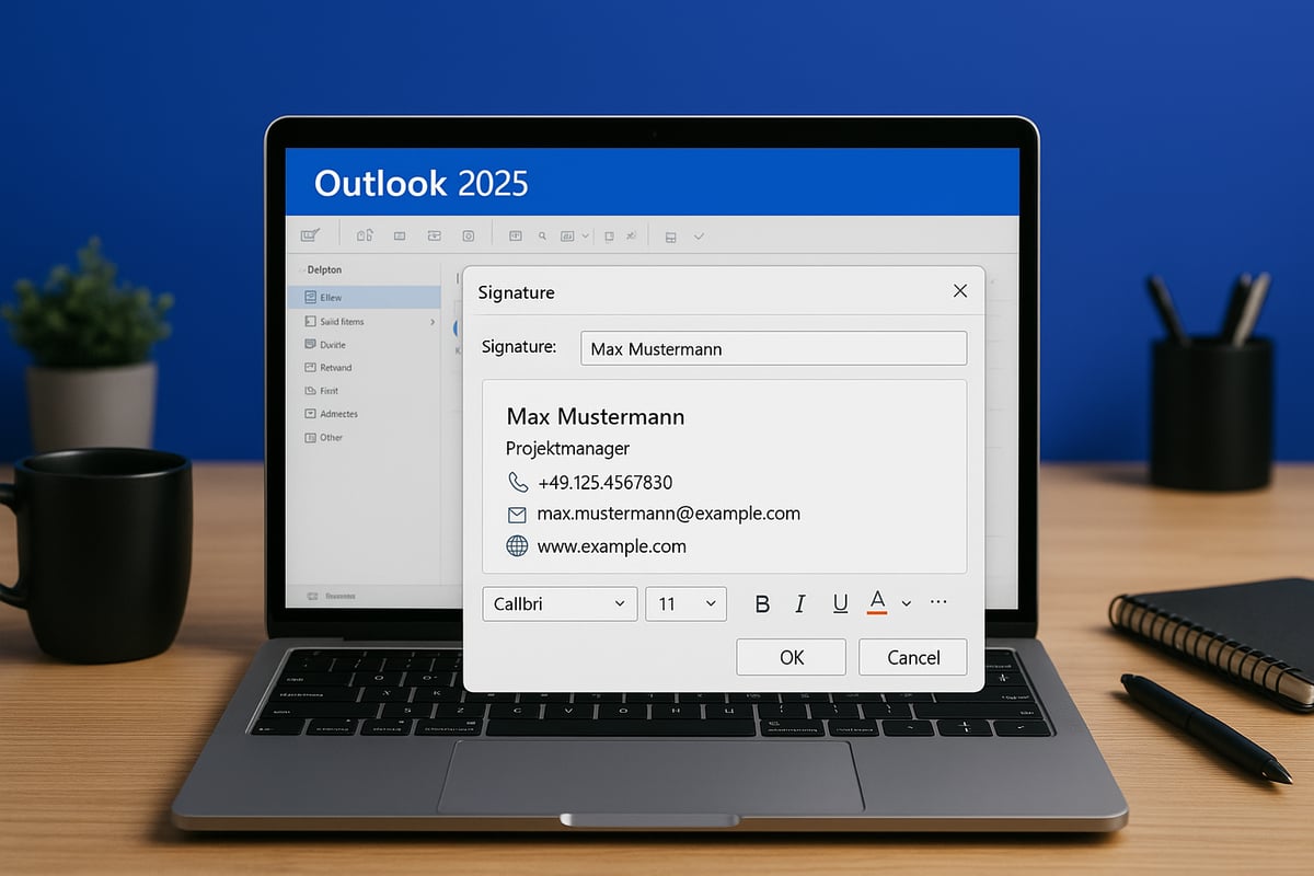 Schritt-für-Schritt-Anleitung: Signatur in Outlook 2025 einrichten