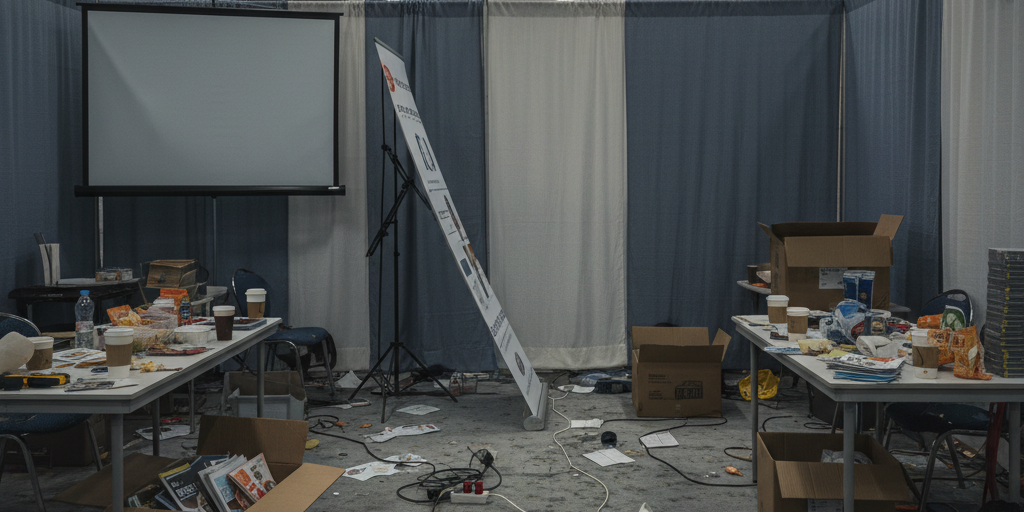 Errori comuni nelle fiere commerciali: stand disorganizzato