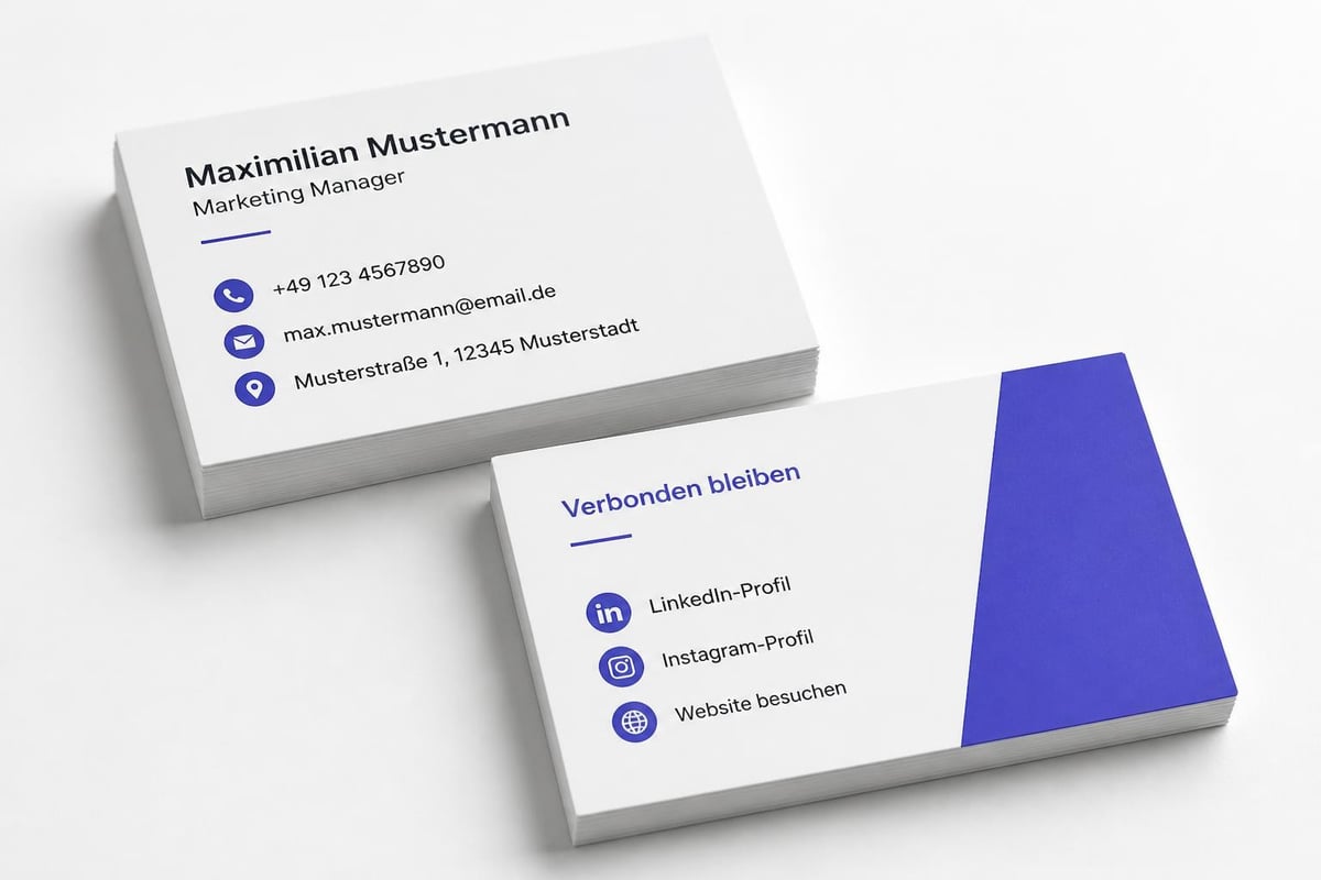 Visitenkarten Inhalte