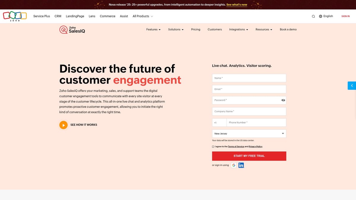 7 Essential AI-Powered Lead Capture Tool Picks for 2025 - Zoho SalesIQ