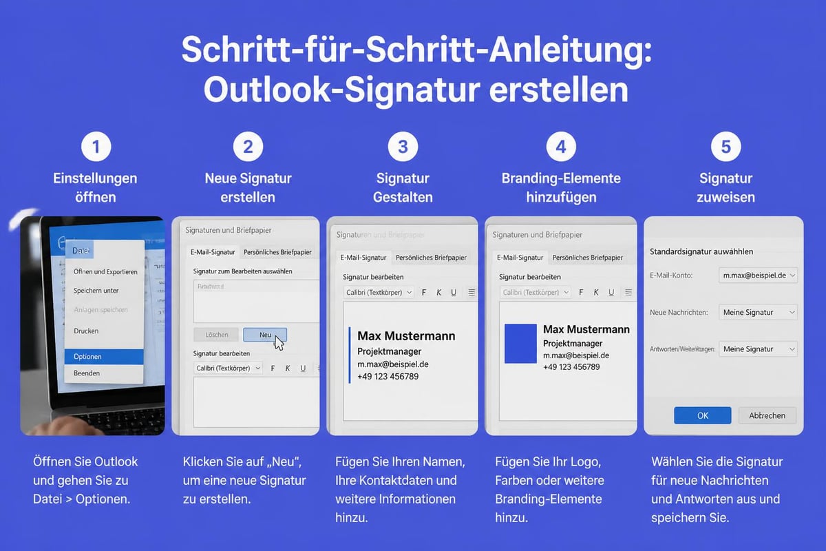 Outlook signature workflow