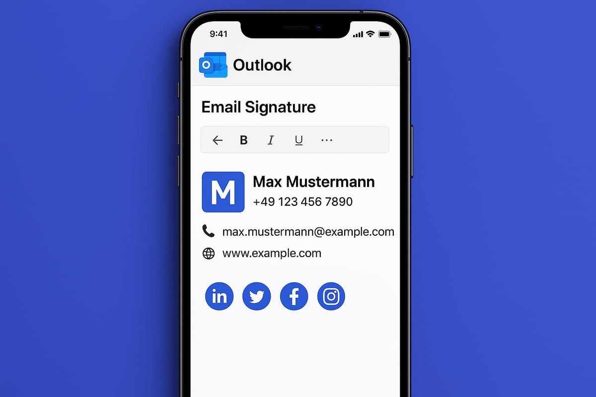 Outlook Signatur auf mobilen Geräten erstellen (iOS & Android)