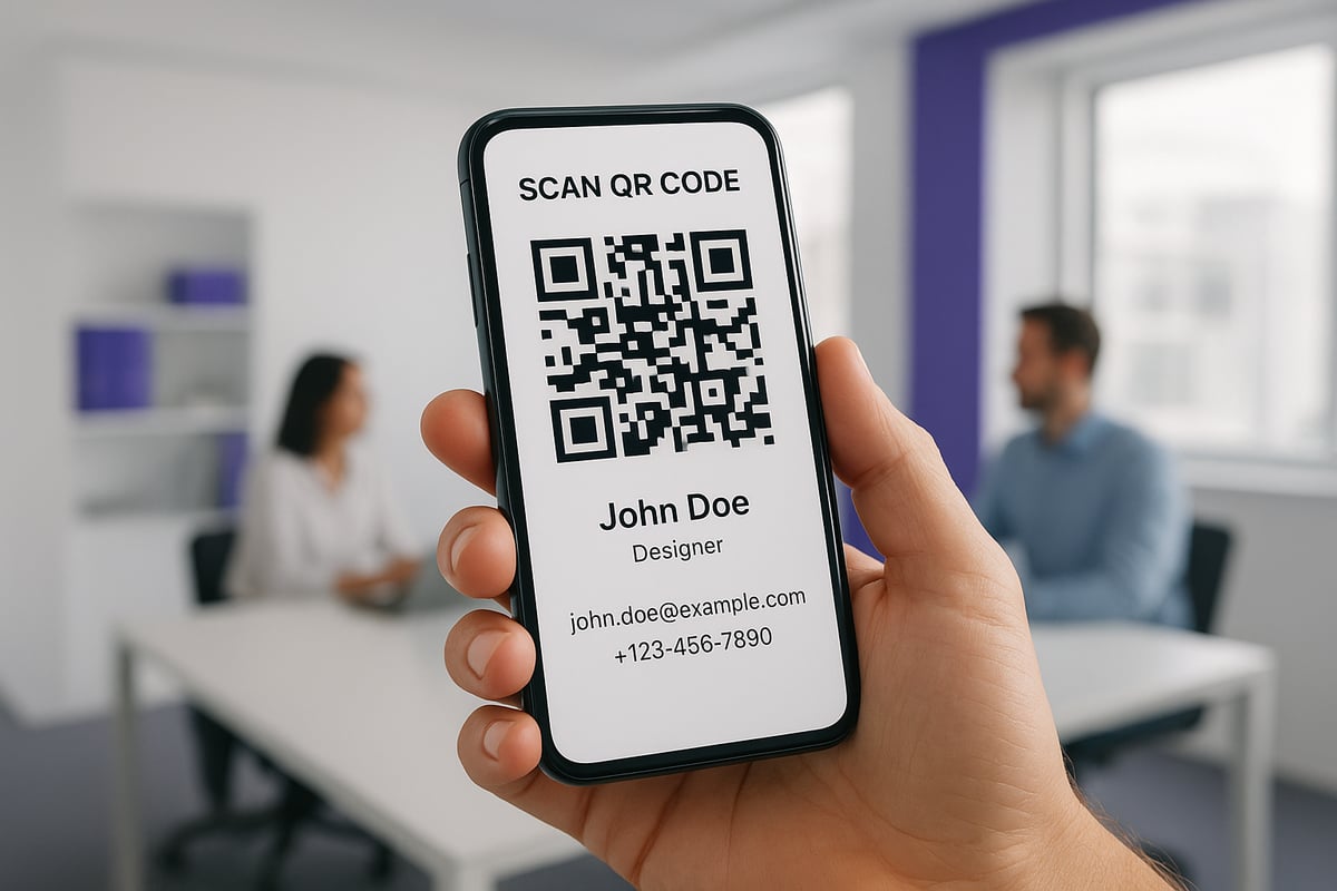 Was ist ein QR Code mit Kontaktdaten?