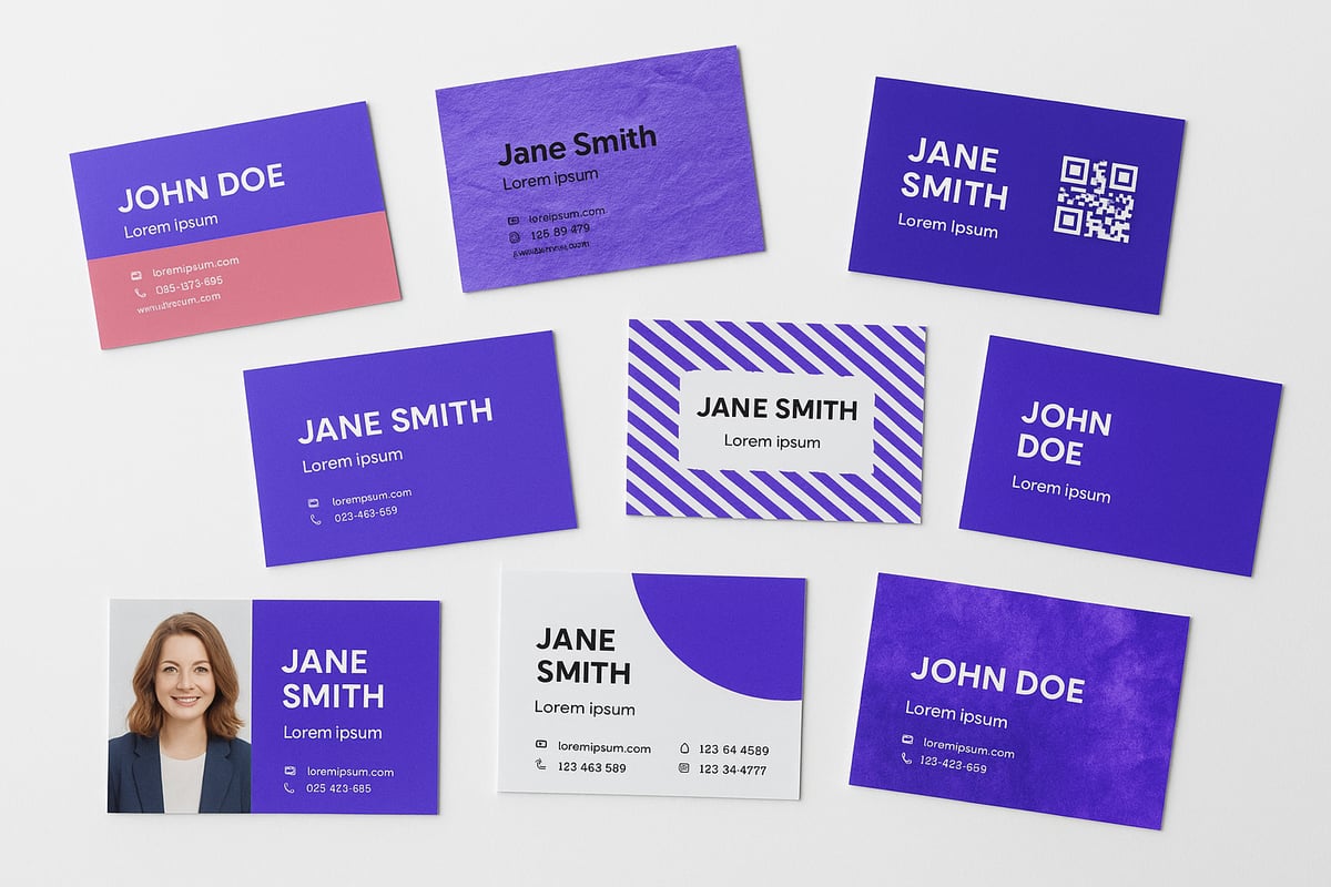 Tendenze sfondo biglietti da visita 2025