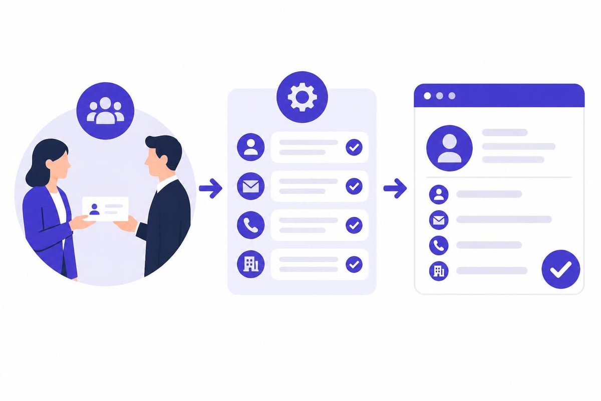Contact capture workflow