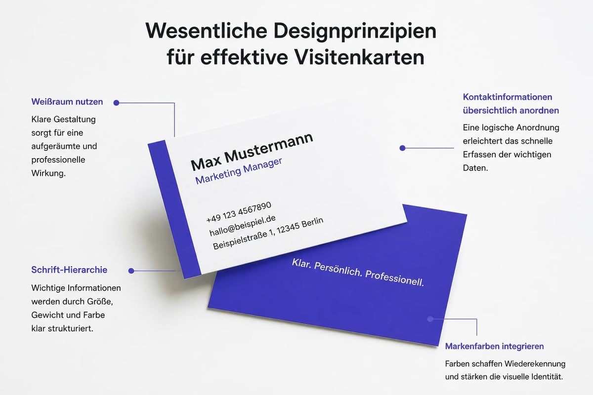 Visitenkarten-Design-Prinzipien