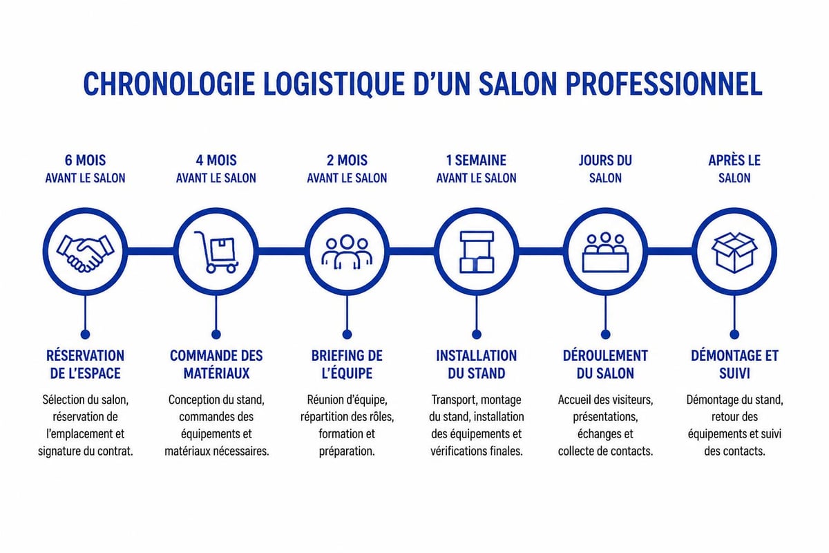 Logistics timeline