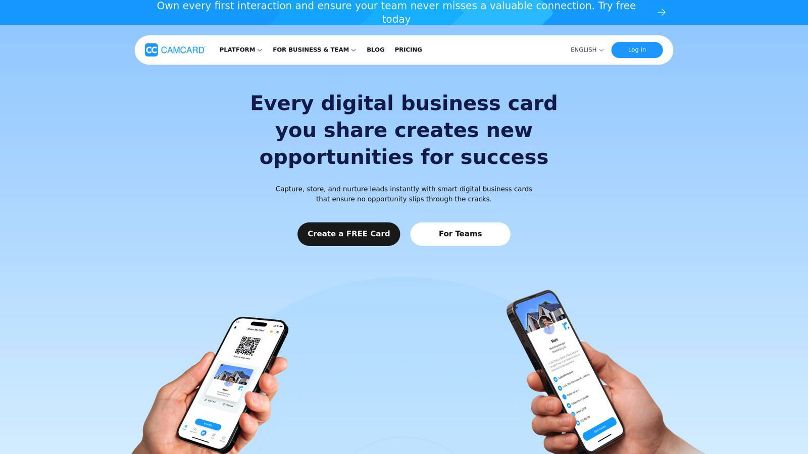 7 Best Digital Visiting Card Maker Tools for 2025 - CamCard