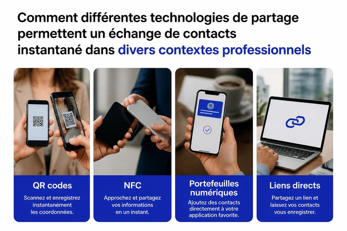 Technologies de partage de cartes de visite