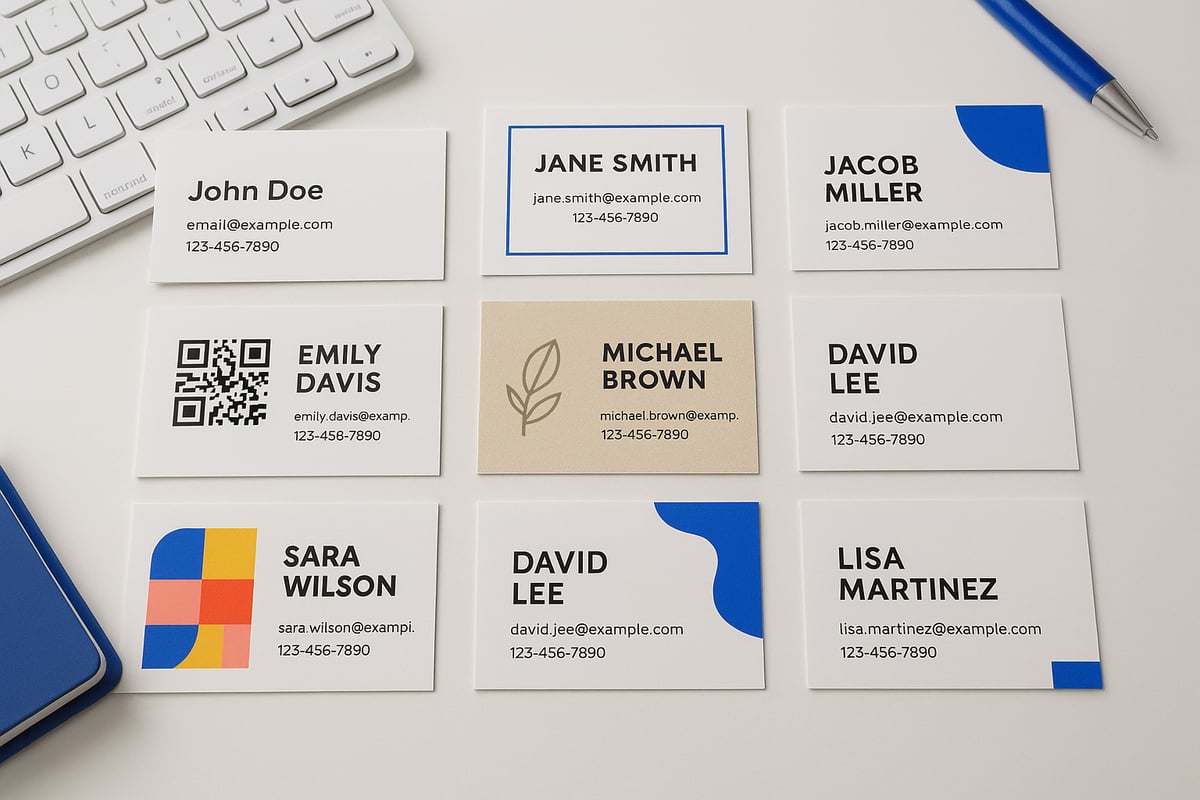 8 Geniale Visitenkarten Vorlage PDF Ideen für 2025