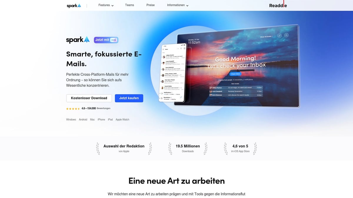 Top 5 E Mail App iPhone Favoriten 2025 im Vergleich - Spark