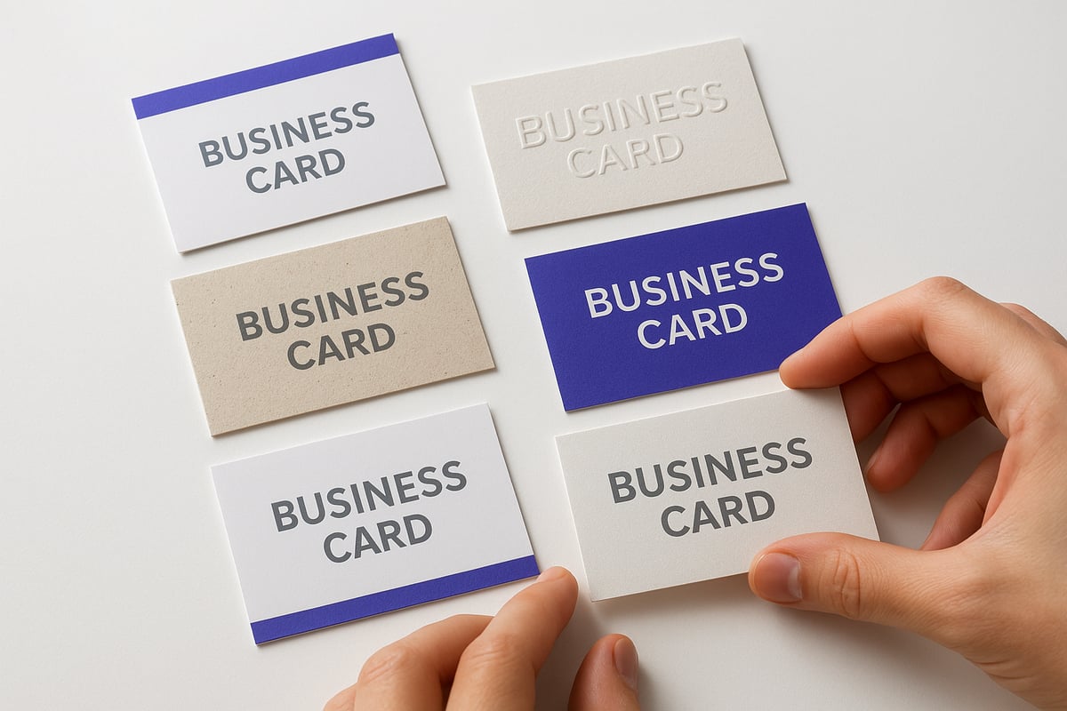 Tipologie di Carta per Biglietti da Visita: Caratteristiche e Differenze