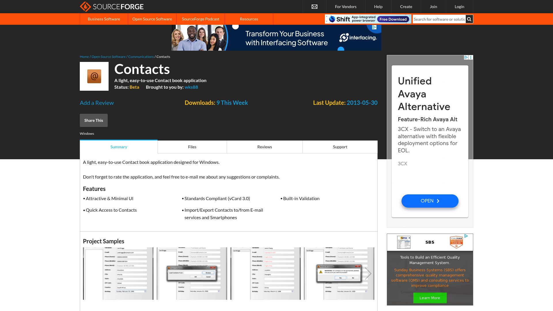 7 Best vCard Online Tools to Create Digital Business Cards 2025 - Contacts (SourceForge)