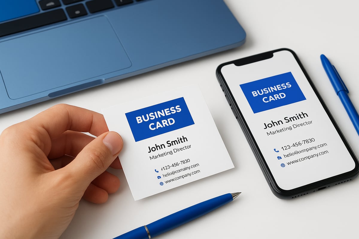 Étapes chronologiques pour créer une carte de visite gratuite en 2026
