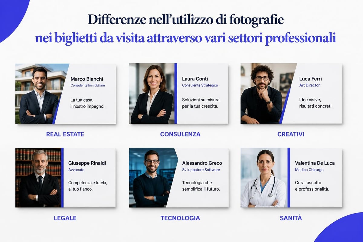 Biglietti visita settori professionali