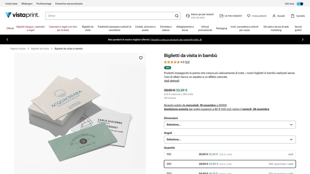 7 Biglietti da Visita Modelli Creativi per il 2025 - Biglietti da Visita in Bambù – Vistaprint