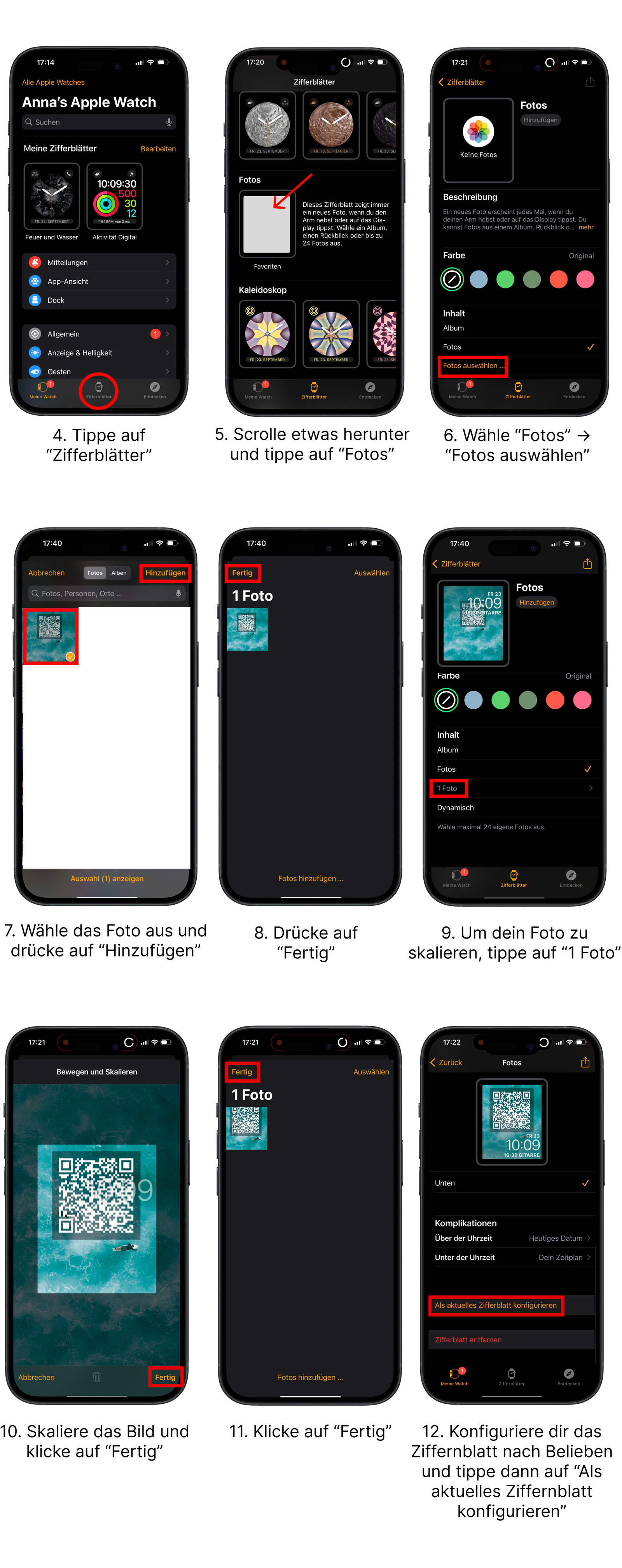 Anleitung: Spreadly teilen mit deiner Apple Watch