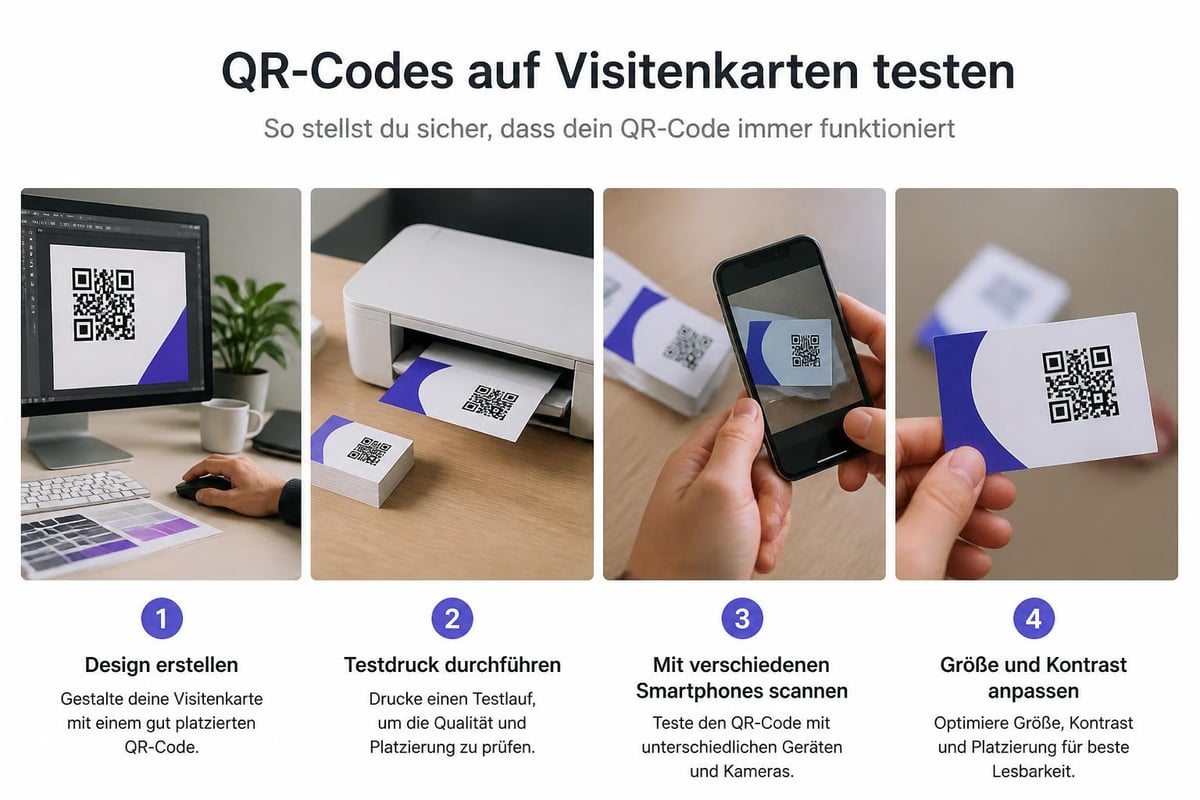 QR code testing process