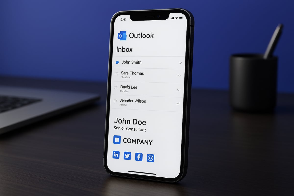 Warum eine Outlook-Signatur auf dem iPhone wichtig ist