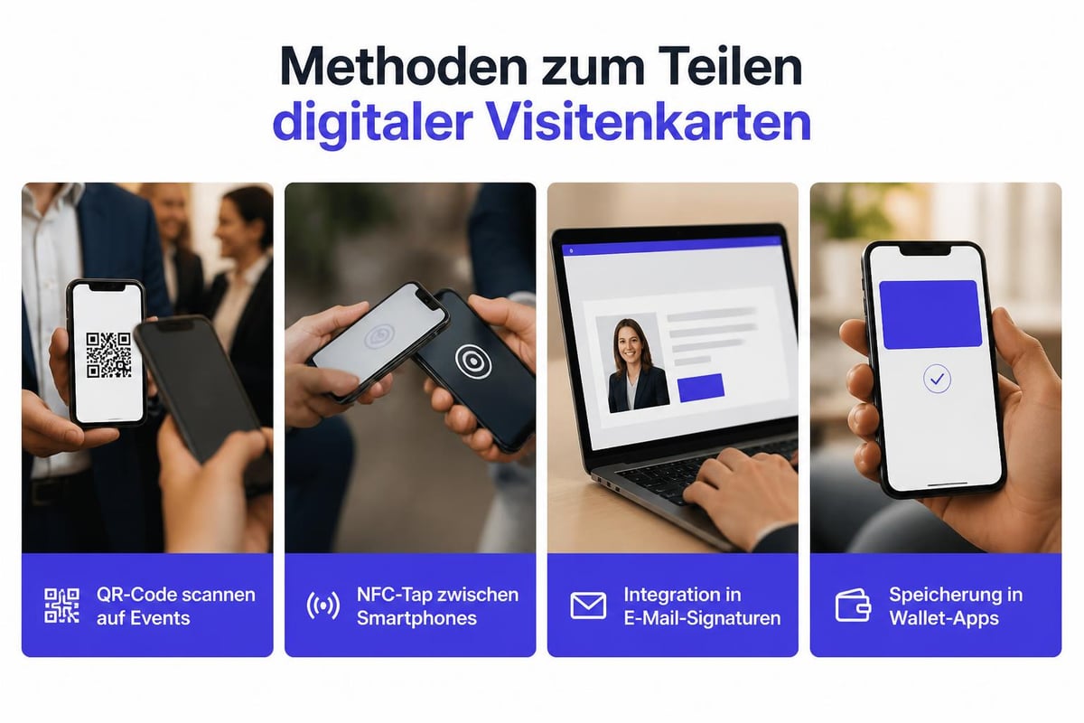 Digitale Visitenkarte teilen