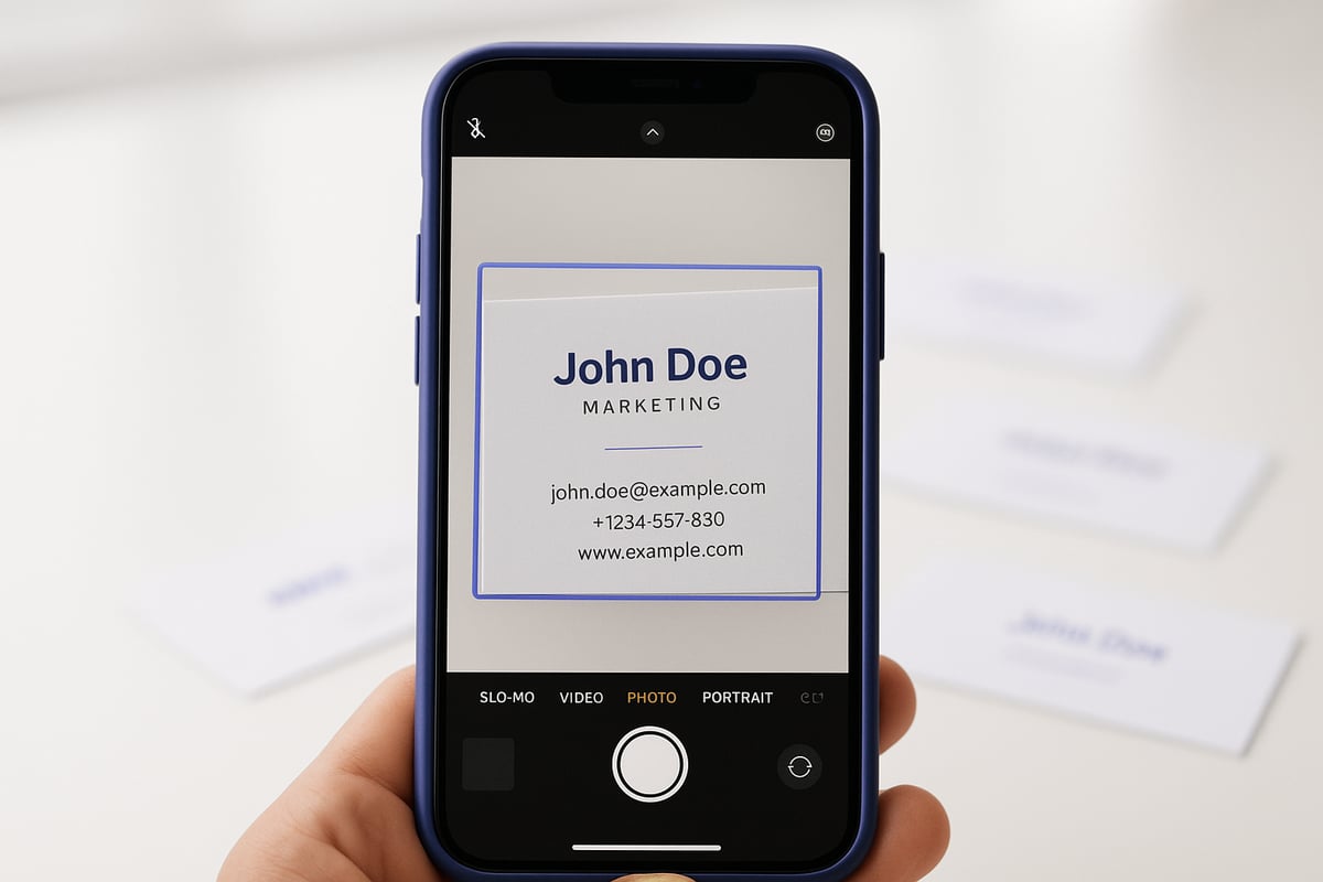 Voraussetzungen: Was Sie zum Visitenkarten-Scannen mit dem iPhone benötigen