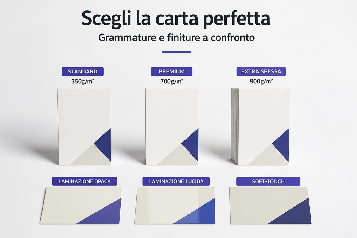 Materiali per biglietti da visita