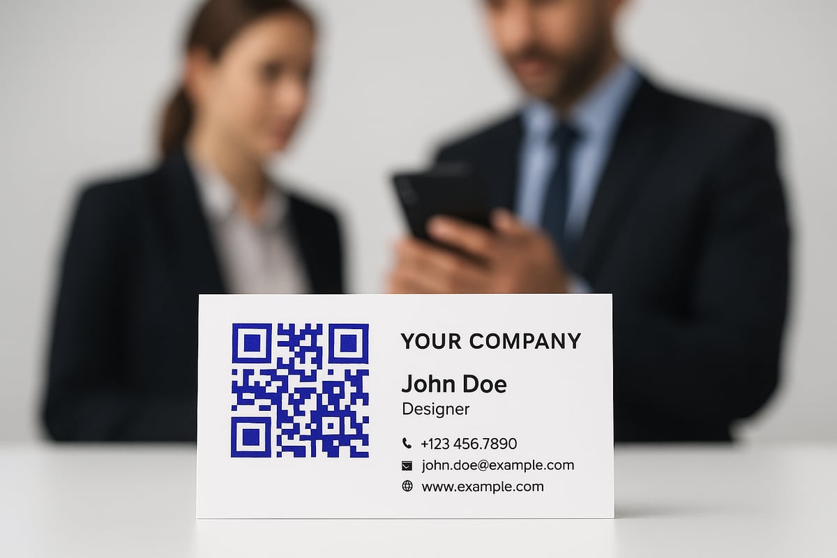 Was ist ein QR Code für Visitenkarten?