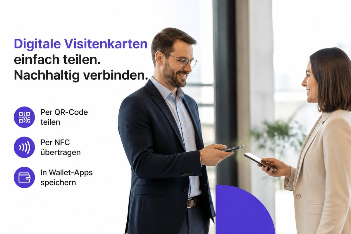 Digitale Visitenkarte teilen