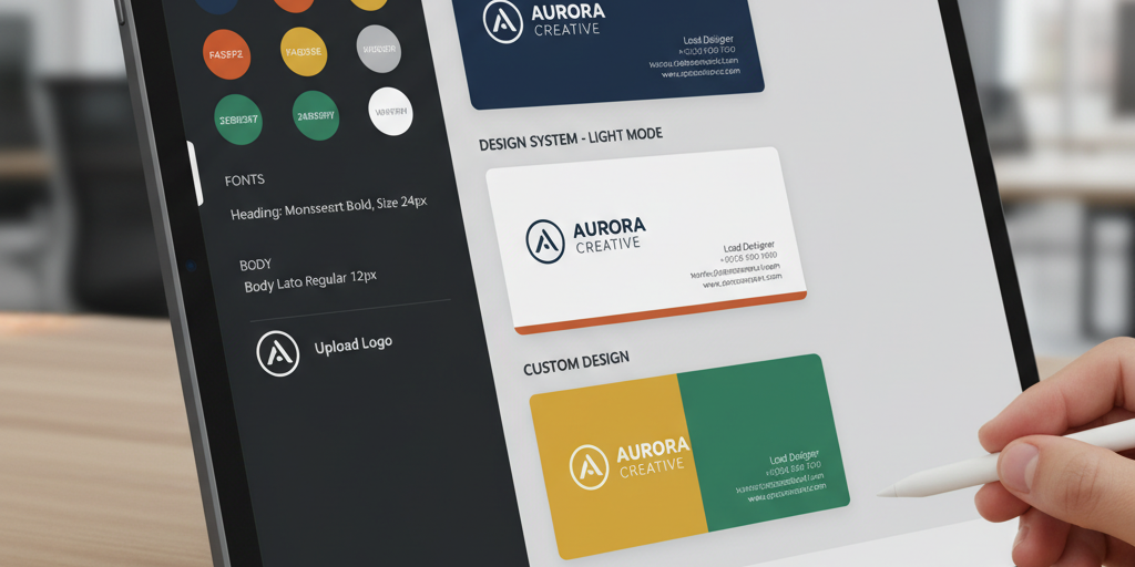 Brand identity customization interface