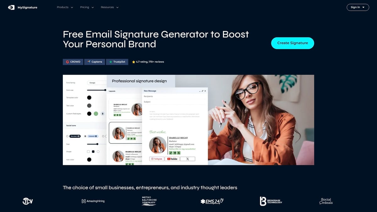 9 Essential Professional Email Signature Generator Tools for 2025 - MySignature