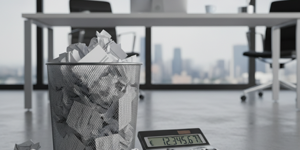 Les coûts cachés avec les cartes de visite papier dans un environnement de bureau professionnel