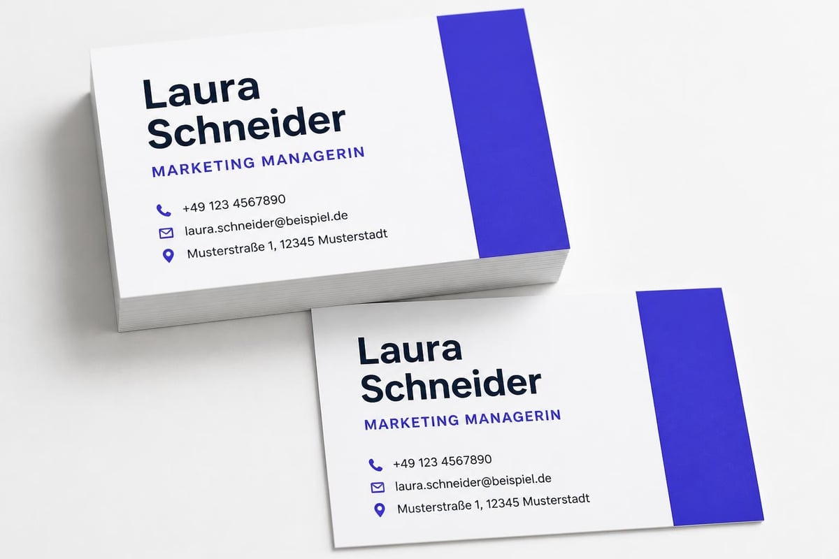 Typography hierarchy on business cards