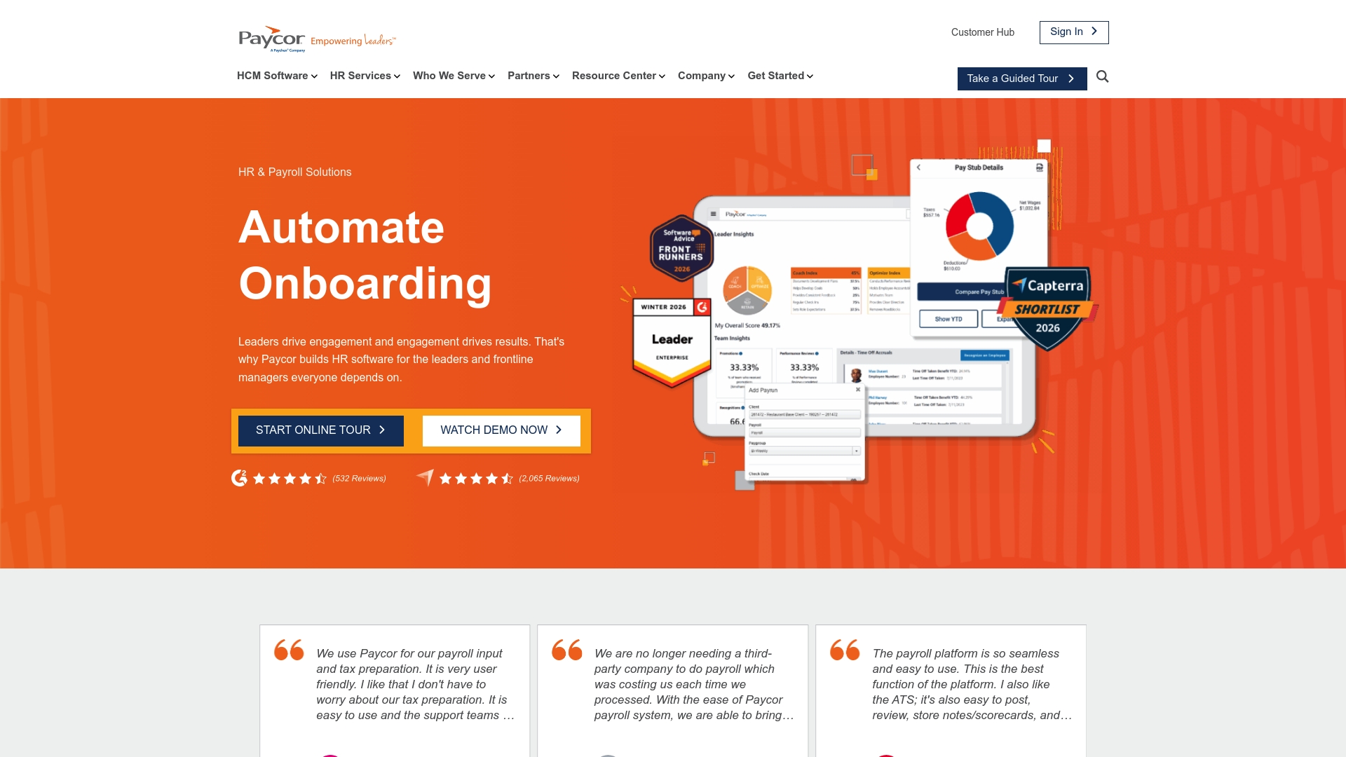 Paycor HR management system