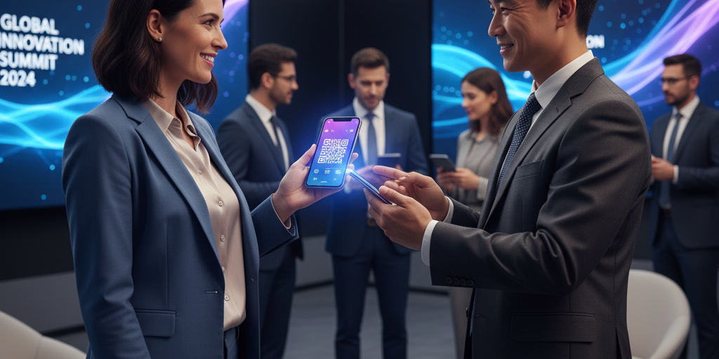 Networking digital avec scanner de cartes professionnelles