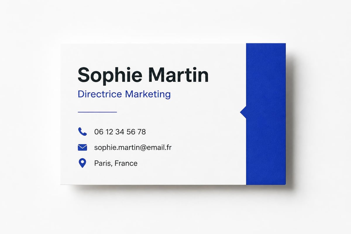 Éléments essentiels carte de visite