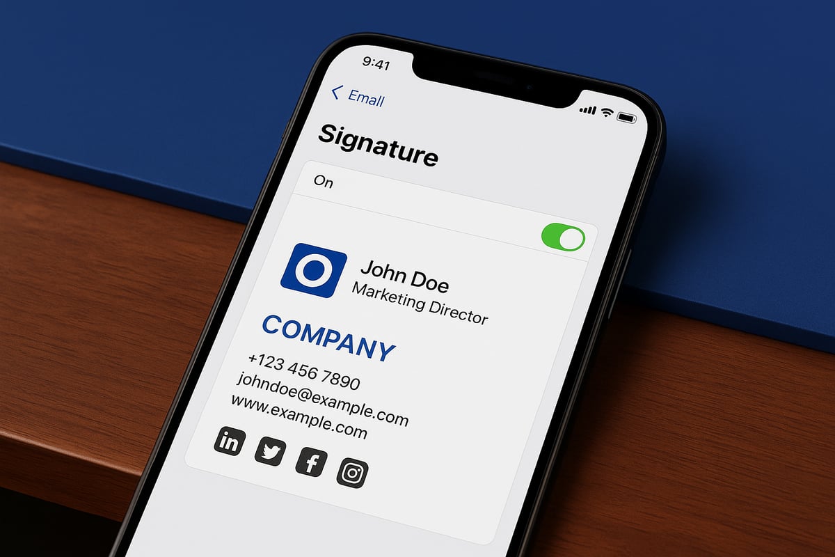Grundlagen der iOS Mail Signatur