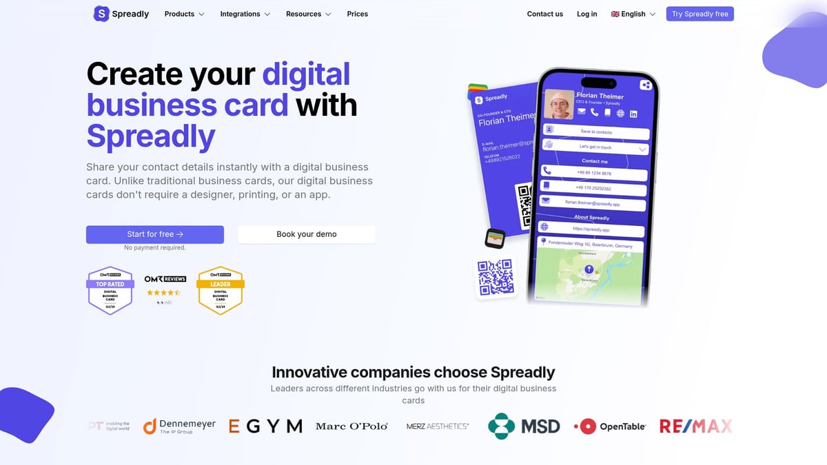 7 Essential Lead Capture App For Events Solutions in 2025 - Spreadly Digital Business Card & Lead Capture