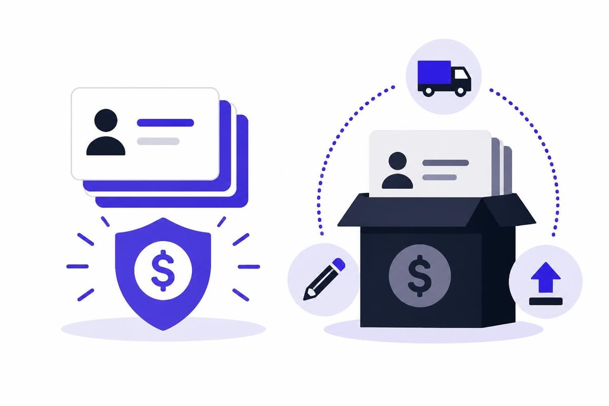Business card cost breakdown