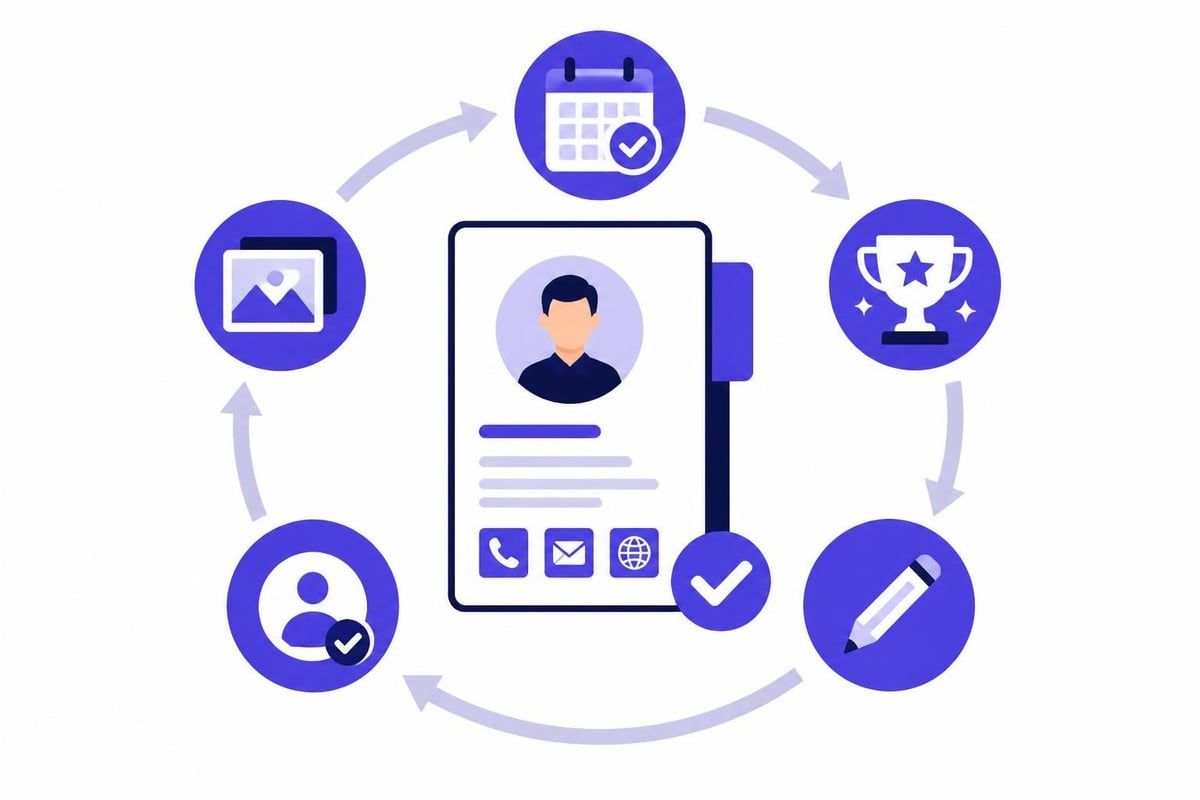 Digital CV update workflow