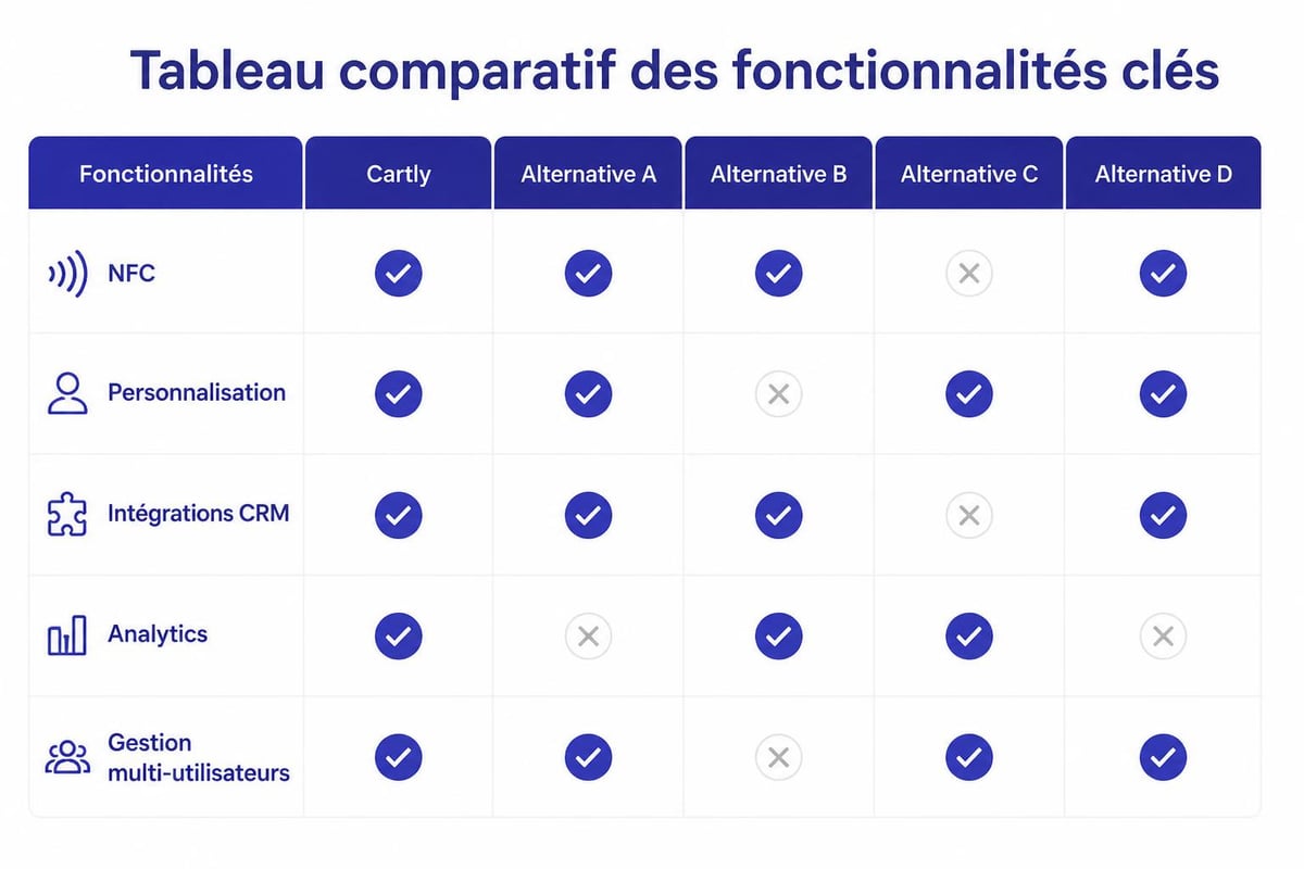 Comparaison des plateformes de cartes numériques