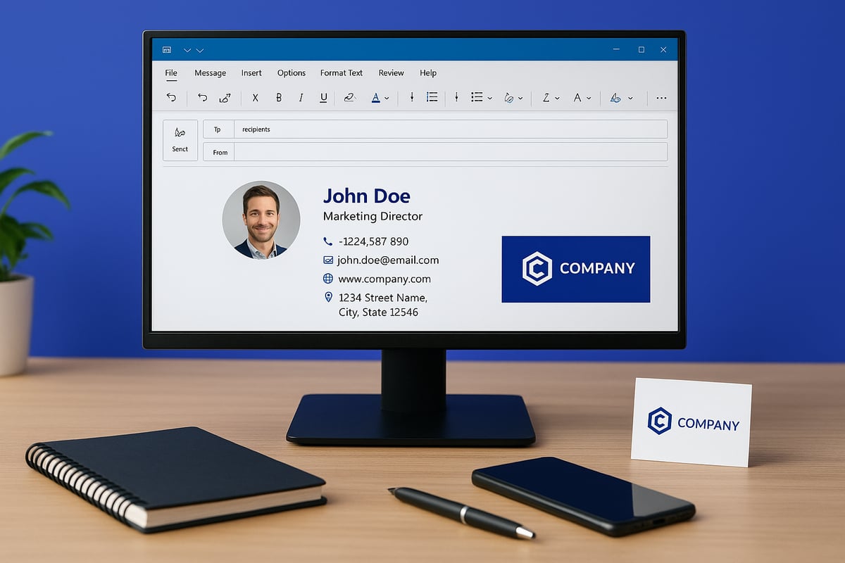 Design & Inhalte: Was gehört in eine professionelle Outlook-Signatur?