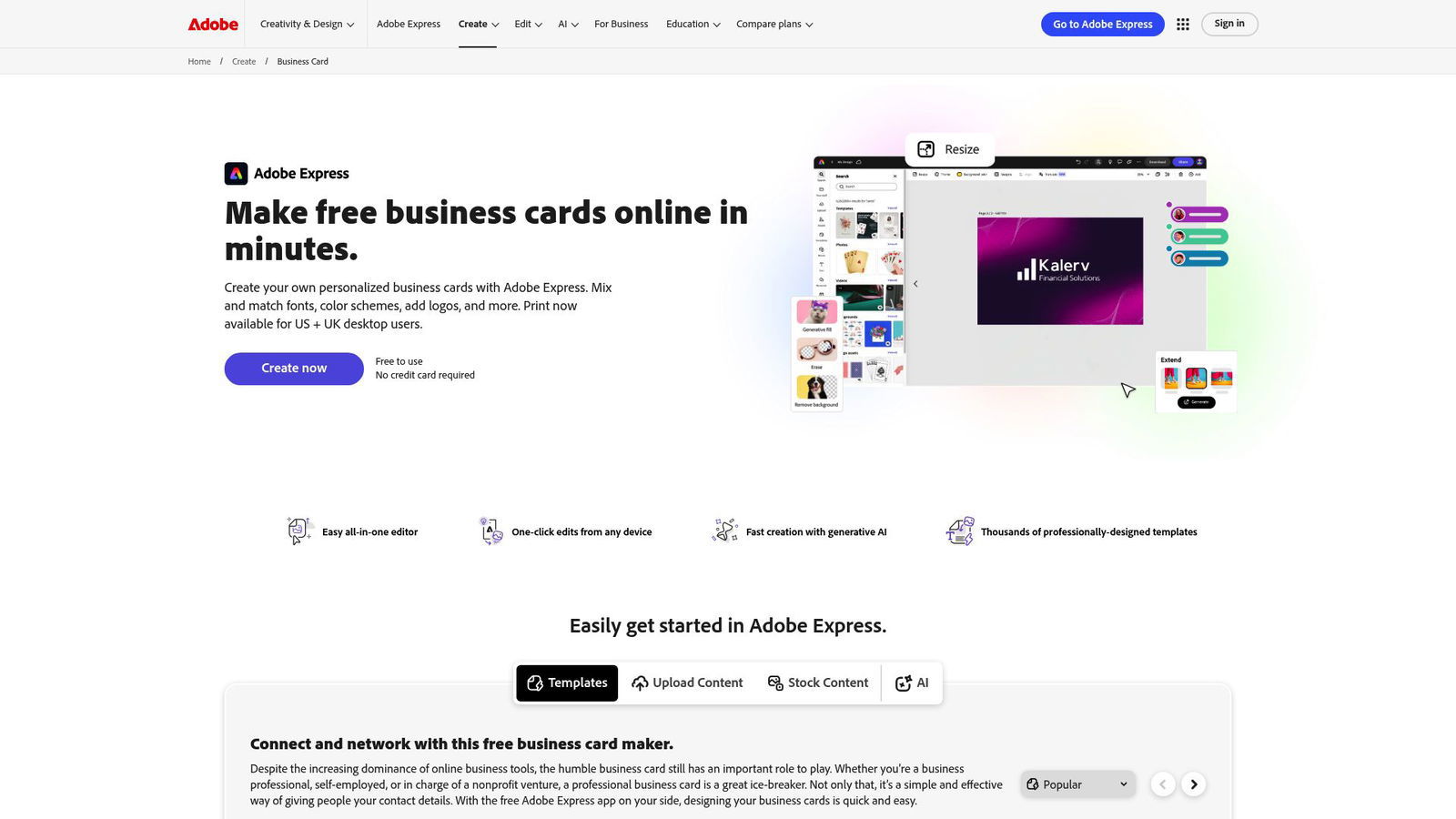 7 Best Business Card Builder Tools for 2025 - Adobe Express Business Card Maker