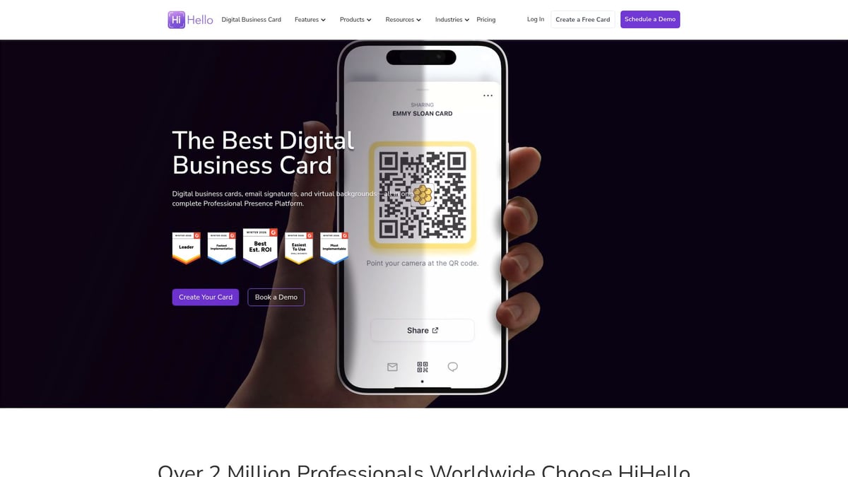 9 Essential Biz Card Maker Tools for Stunning Designs in 2026 - HiHello Digital Business Cards
