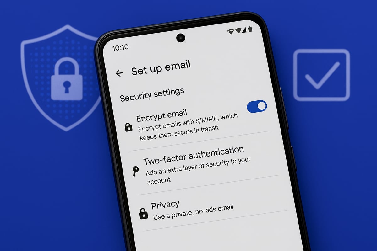 Sicherheitsmaßnahmen beim E-Mail-Einrichten auf Android