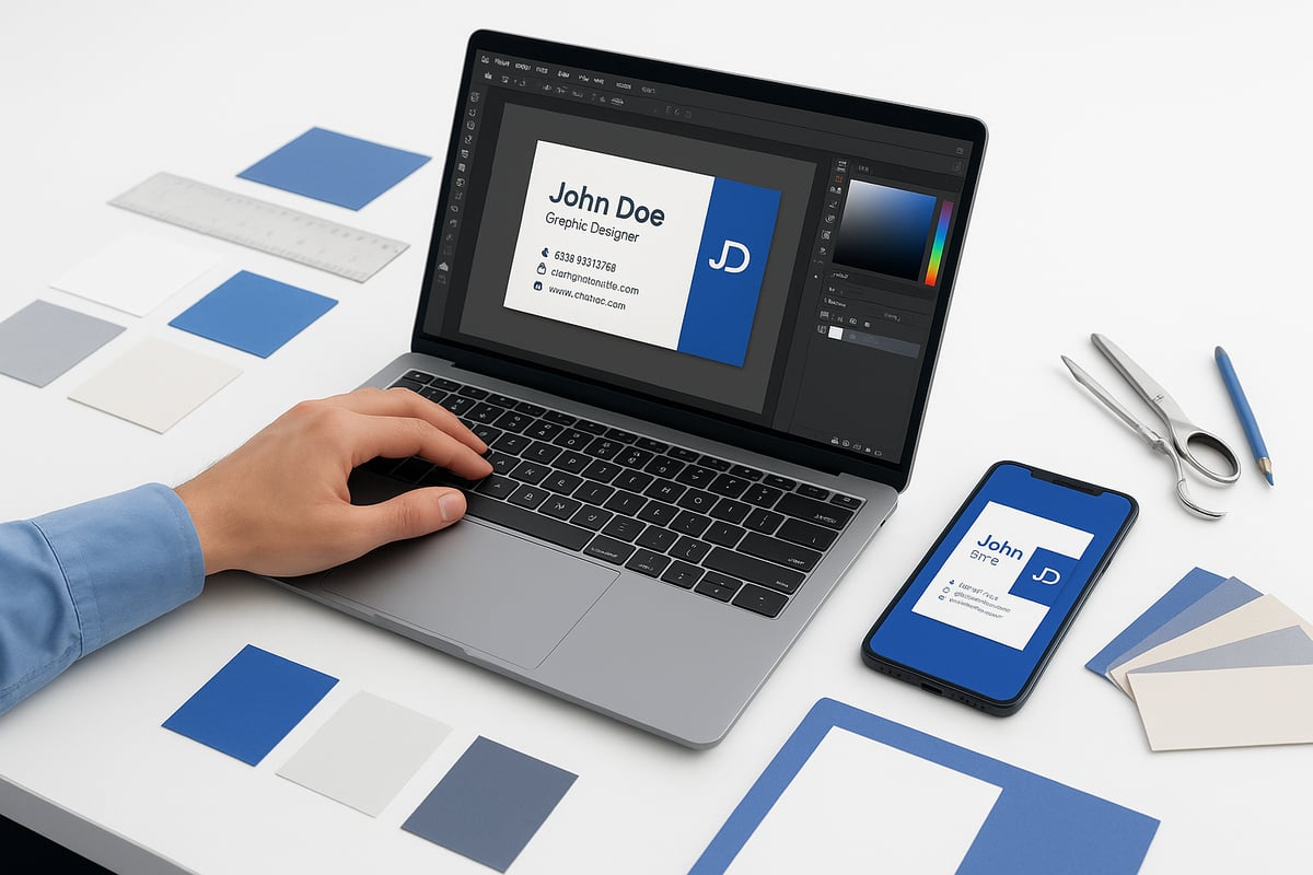Étapes pour concevoir et personnaliser sa carte de visite particulier