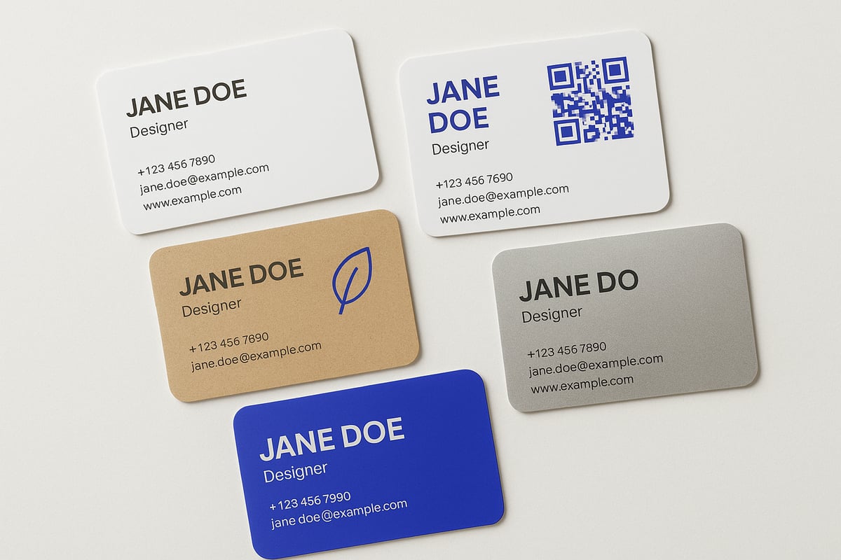 Kreative Designtrends für Visitenkarten 2025