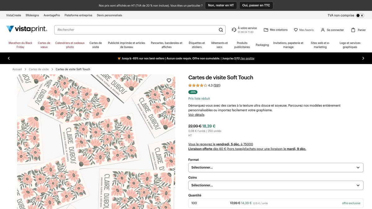 8 Carte De Visite Modèles Tendance À Découvrir En 2026 - Carte de visite premium Soft Touch – Vistaprint